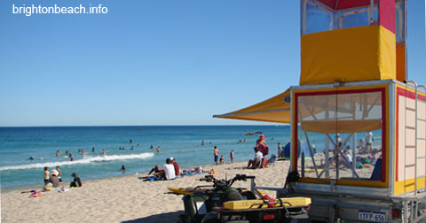 Brighton Beach lifeguard tower