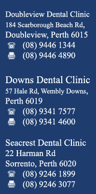 Phone Numbers of Emergency Dentists Perth western suburbs.