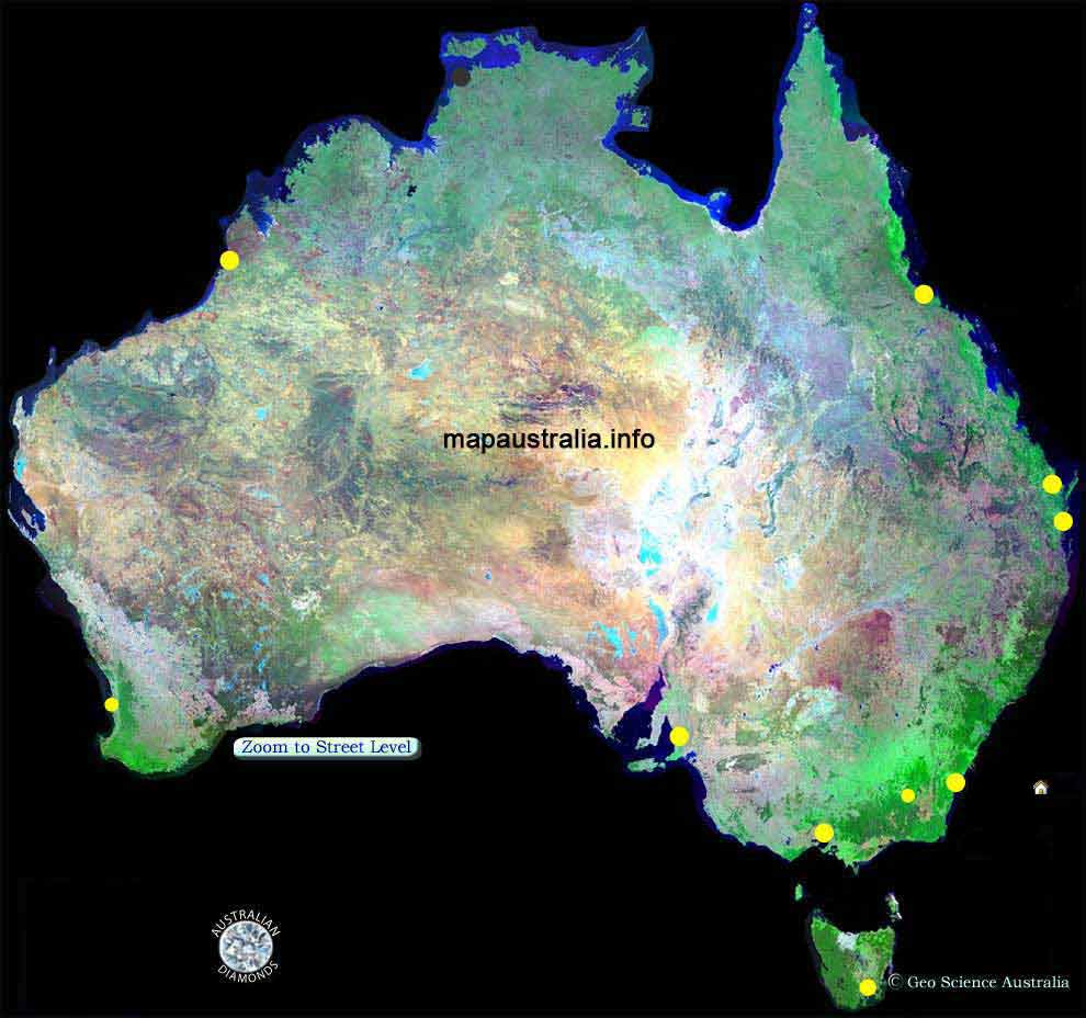 satellite map australia